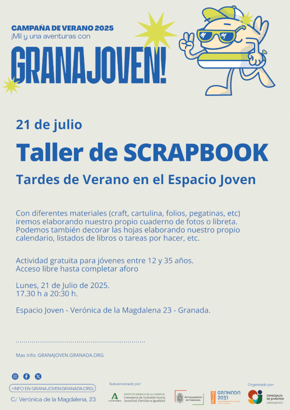 Verano Espacio Joven - Taller SCRAPBOOK